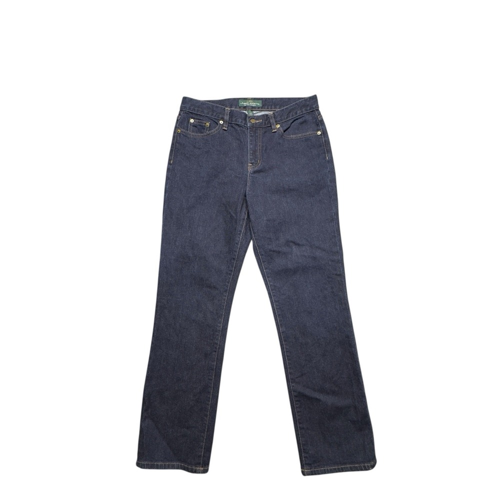 Lauren Ralph Lauren Women's Classic Straight‎ Jeans Sz 6 Dark Wash Blue Denim